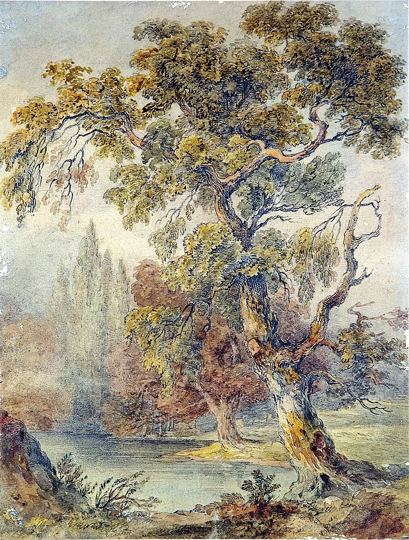 Alberi e stagno, ~ 1831 - 1832